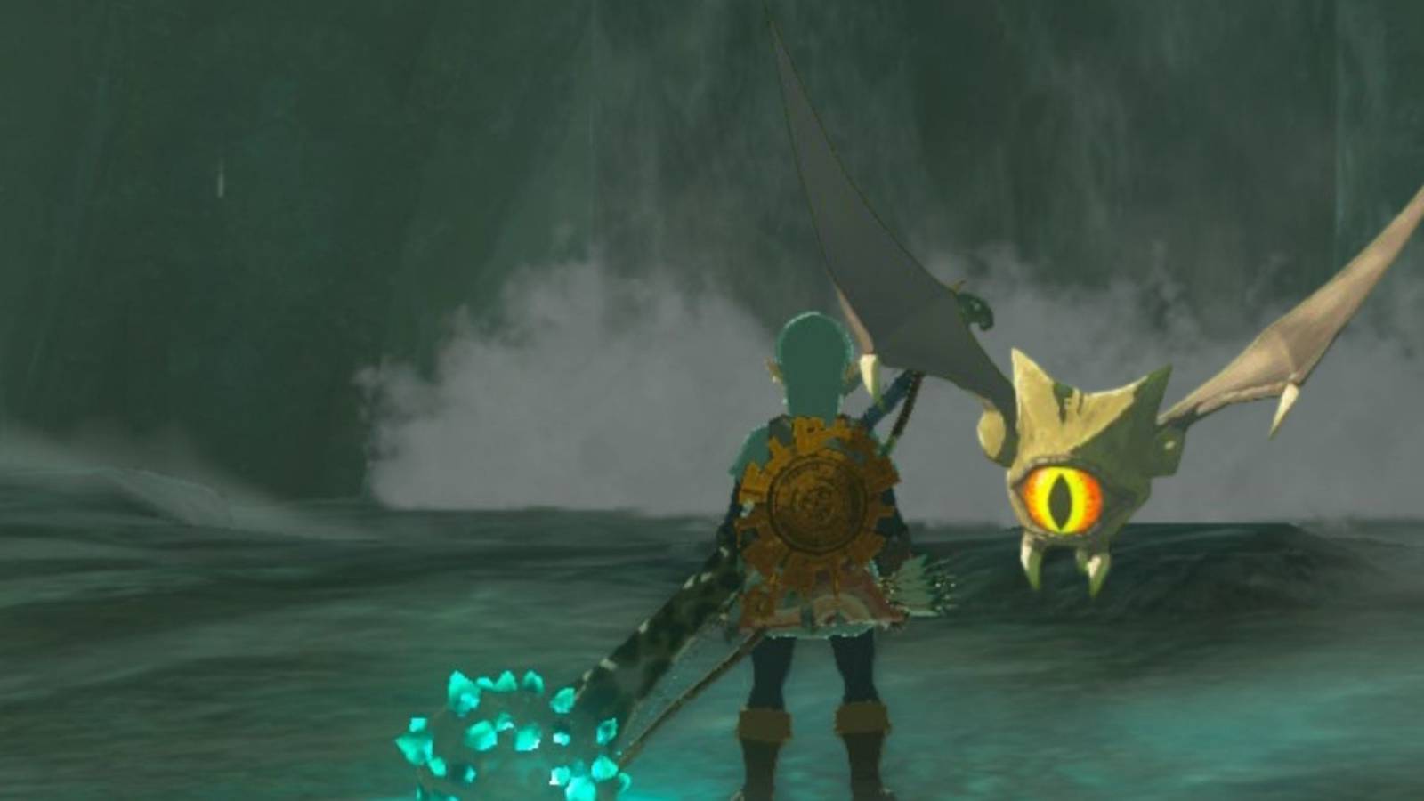 link looking across the water keese on top