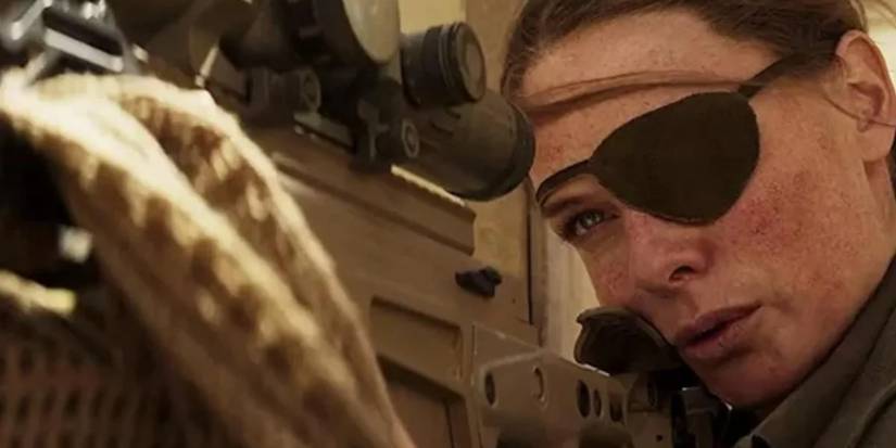 ilsa faust with an eyepatch