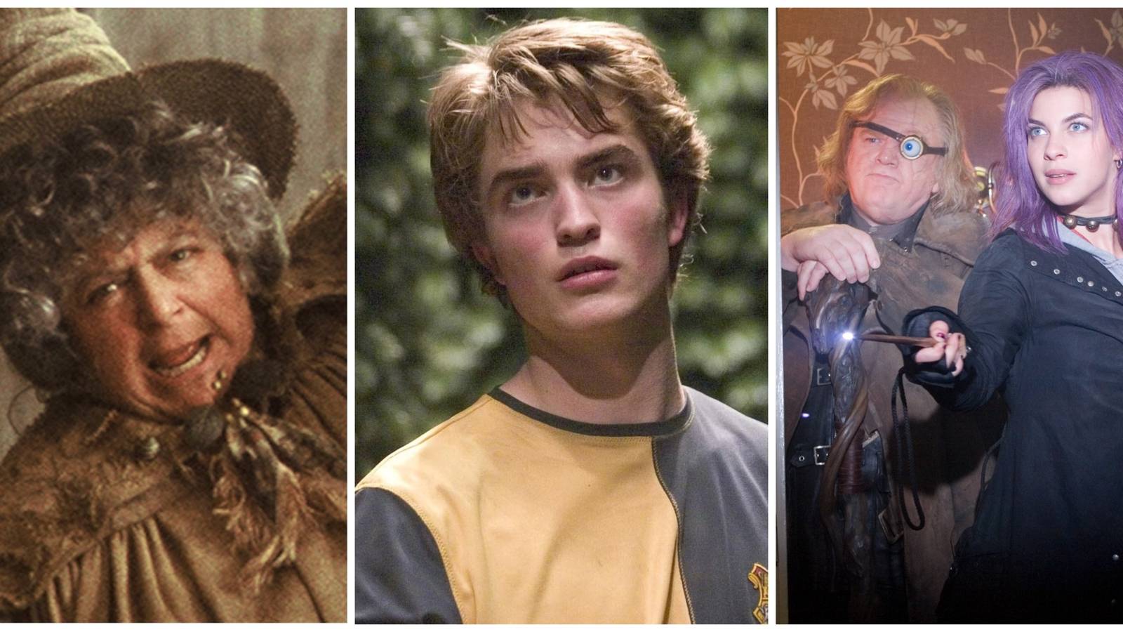 Miriam Margoyles as Pamona Sprout. Robert Pattinson as Cedric Diggory. Natalia Tena as Nymphadora Tonks.
