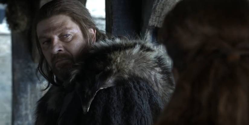 Ned Stark and Catelyn Stark in Game of Thrones.