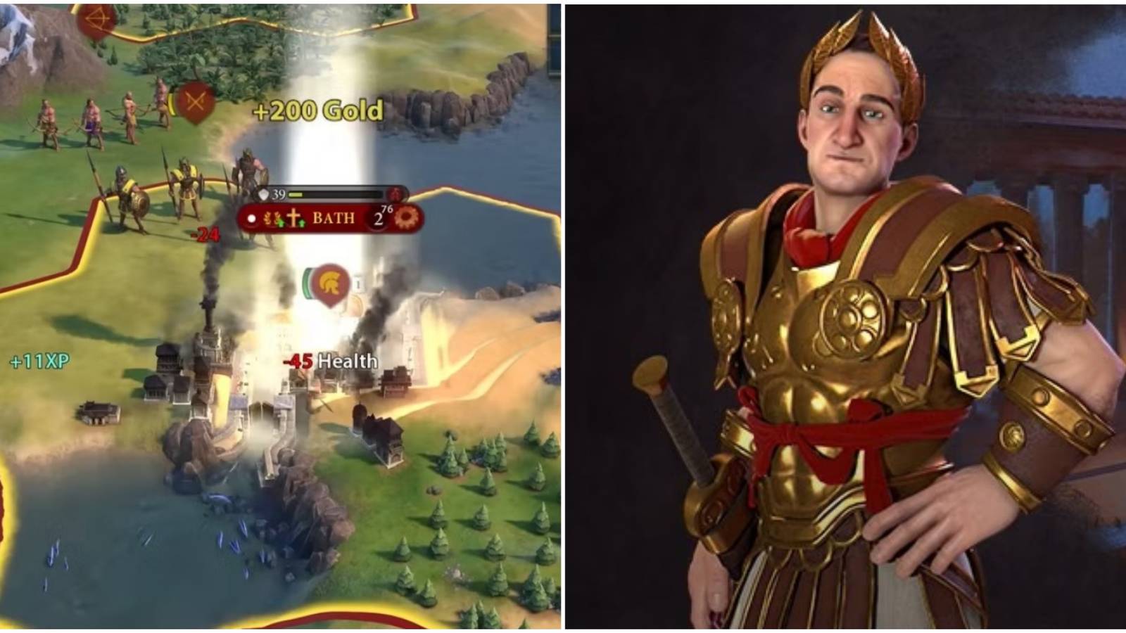 using unique leader ability for julius caesar