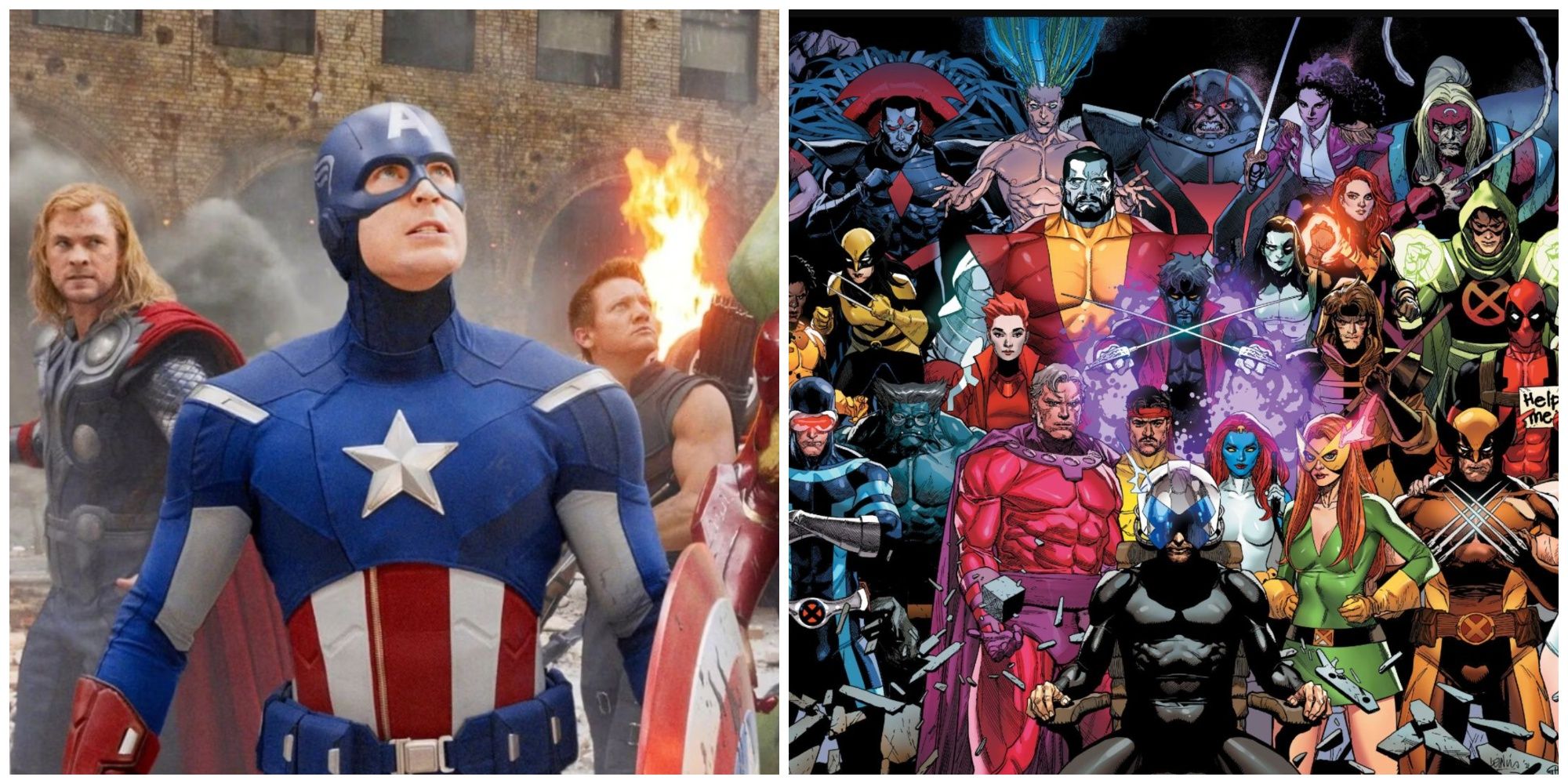 Avengers. X-Men.
