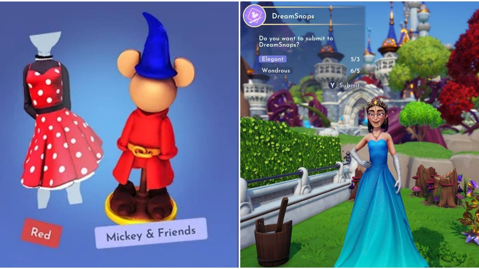 item filters in dreamsnaps