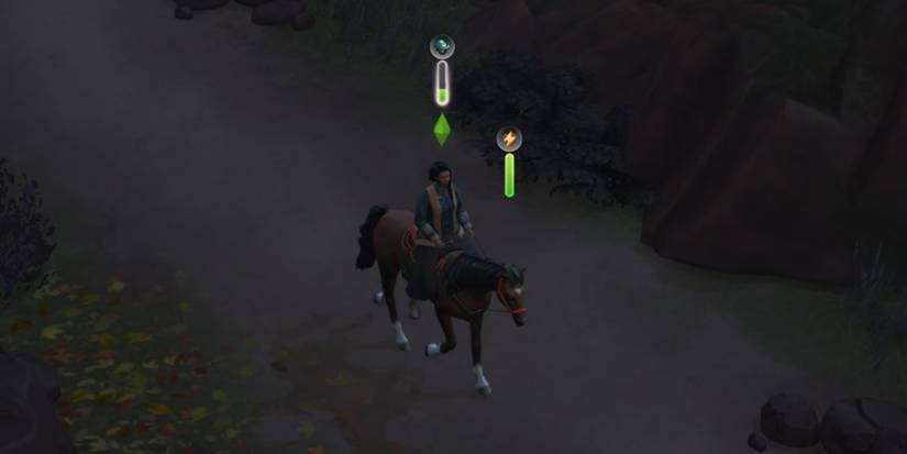 sim riding a horse to learn horse riding skill