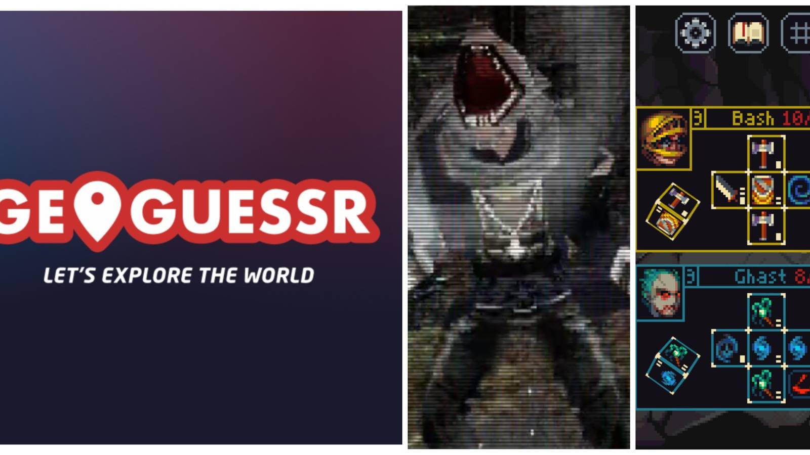 GeoGuessr + BloodbornePSX + Slice & Dice