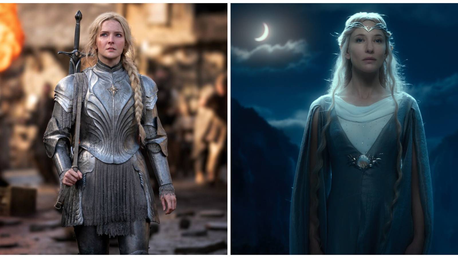 Galadriel in Rings of Power versus in Lord of the Rings