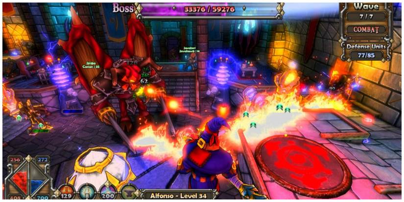 Dungeon Defenders boss battle