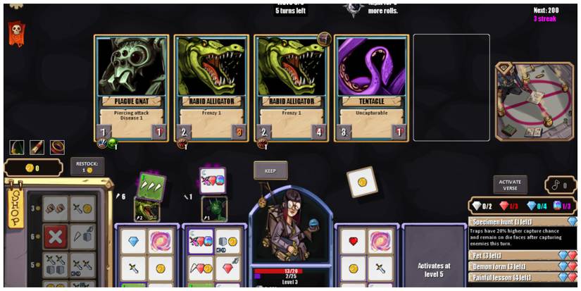 Circadian Dice combat encounter