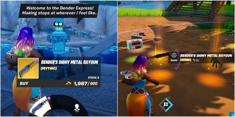 finding and buying bender's weapn