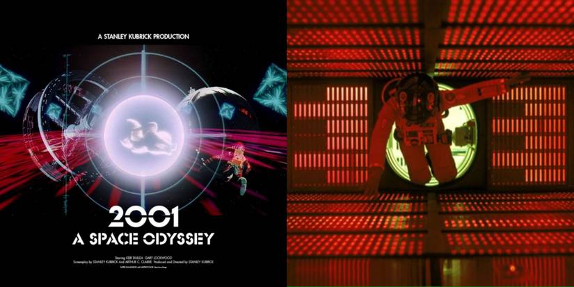 "2001: A Space Odyssey" Poster and Movie Scene