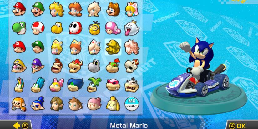 Sonic The Hedgehog mod mario kart 8 roster