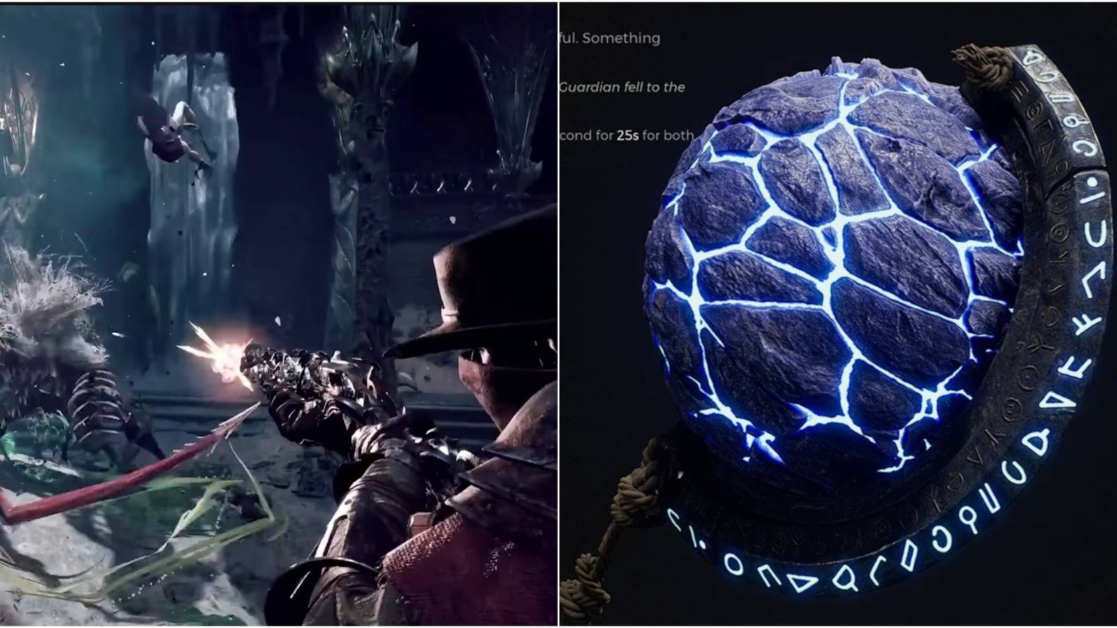 combat in remnant 2 and a relic