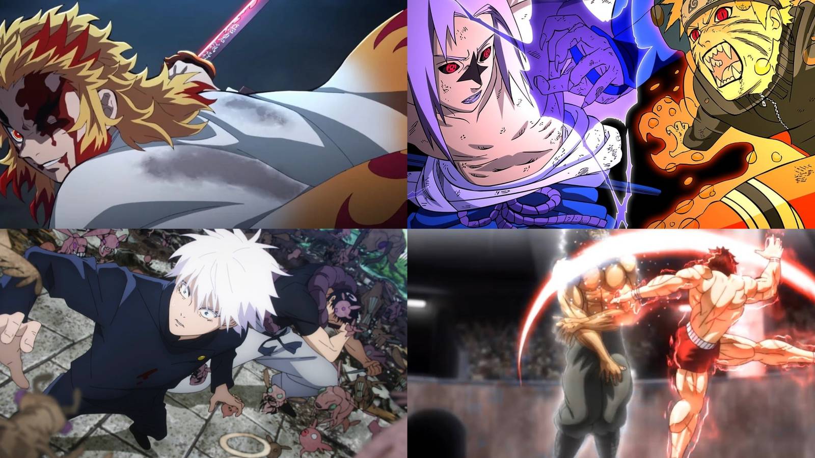 Rengoku, Naruto Sasuke, Gojo, Baki