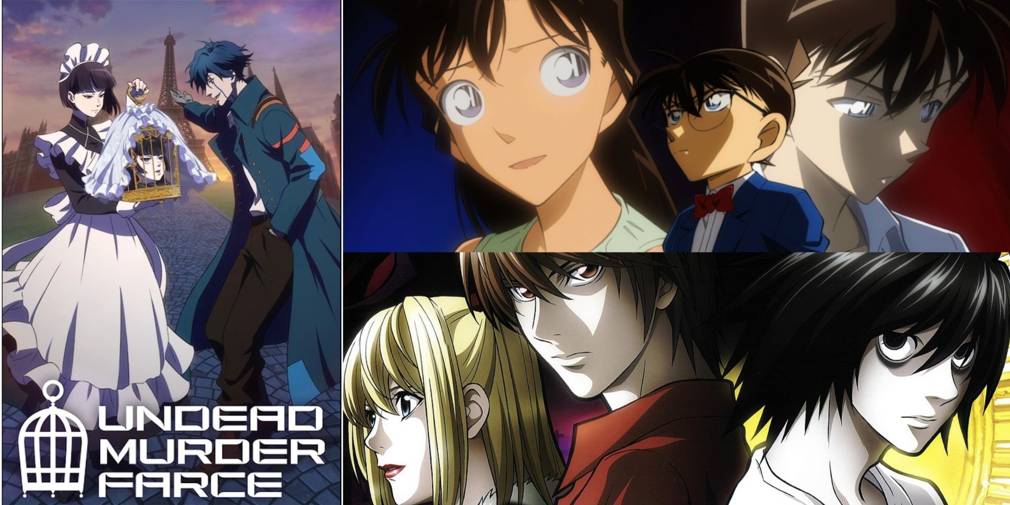 undead murder farce, detective conan, death note