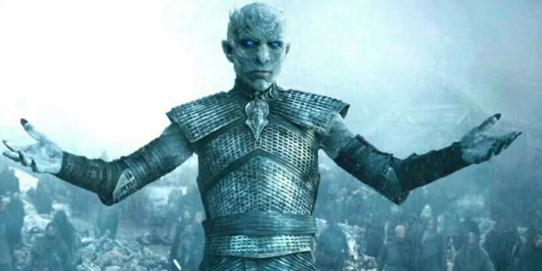 The Night King raises the Army of the Dead at Hardhome in Game of Thrones.