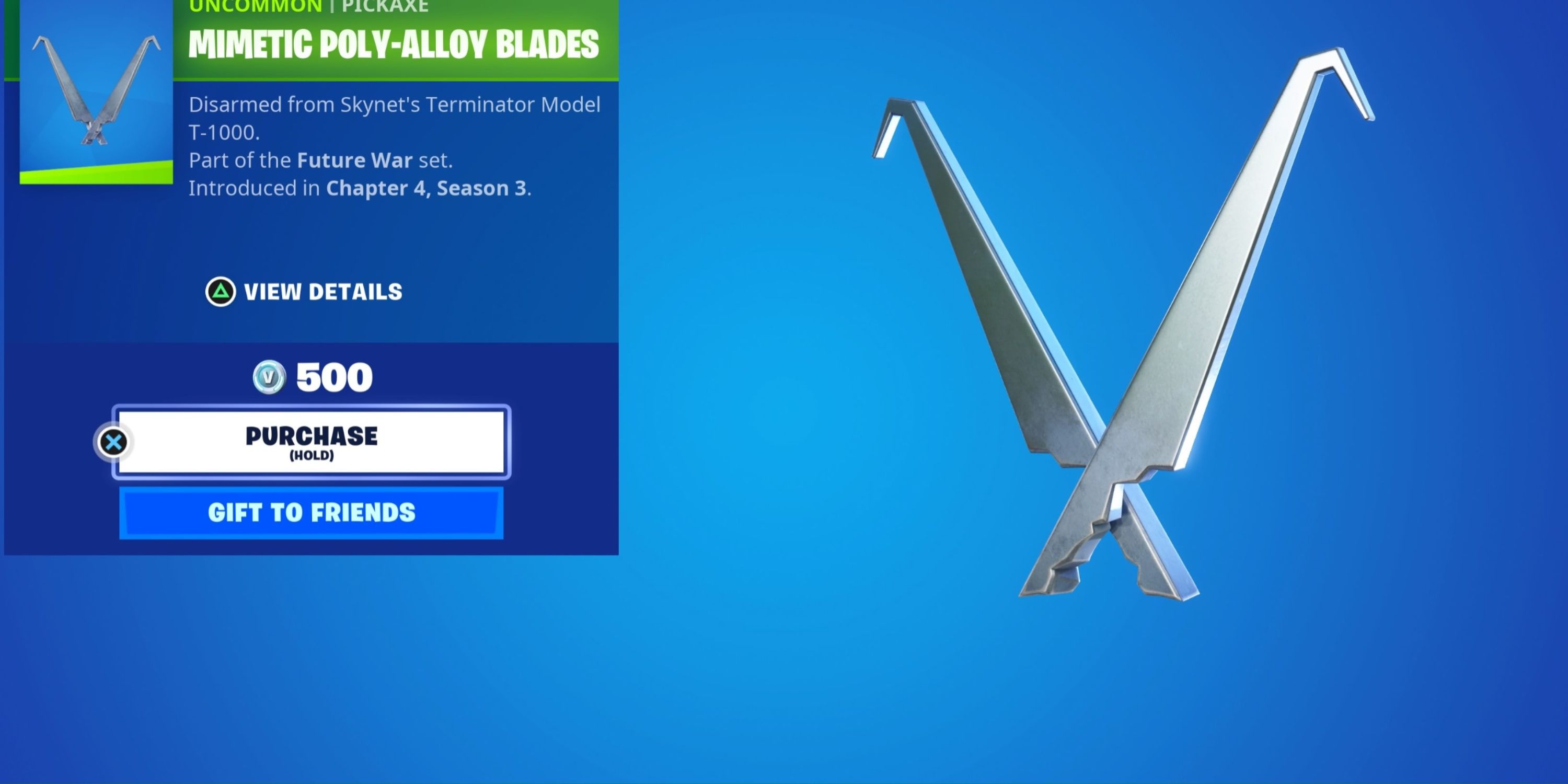 mimetic poly-ally blades pickaxe in fortnite