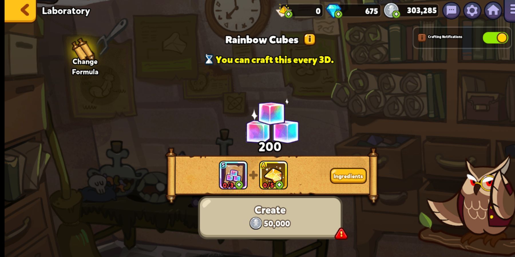 cookie run ovenbreak make rainbow cubes