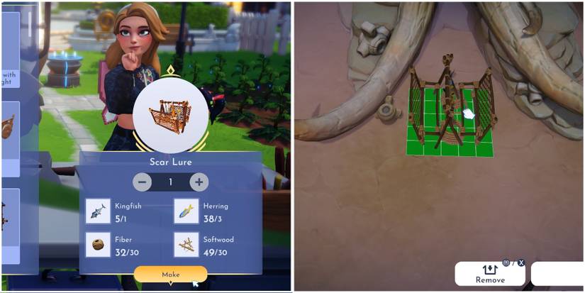 craft scare lure in disney dreamlight valley