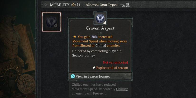 The Craven Aspect in Diablo 4