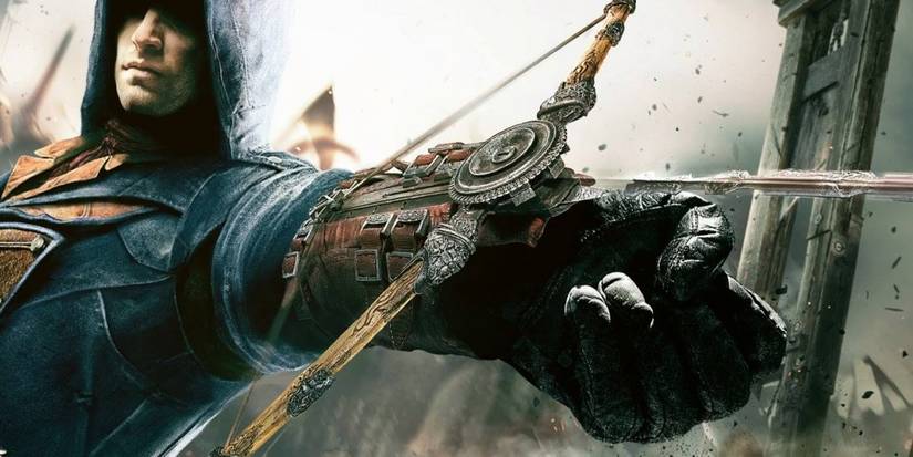 Arno Aiming A Phantom Blade In Assassin's Creed Unity