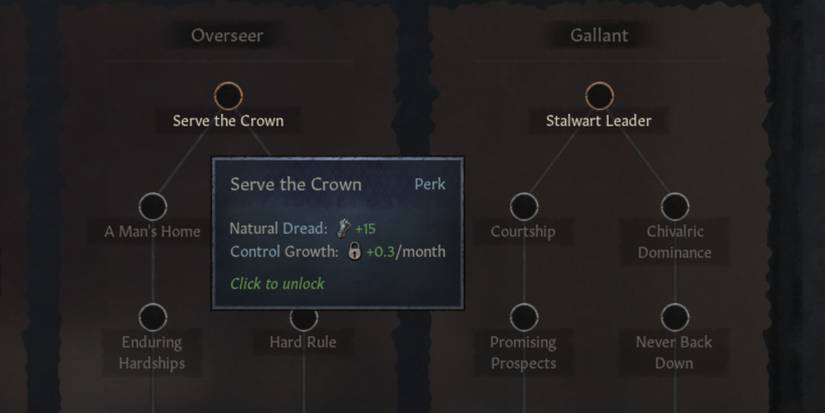 Crusader Kings 3 Serve The Crown Perk