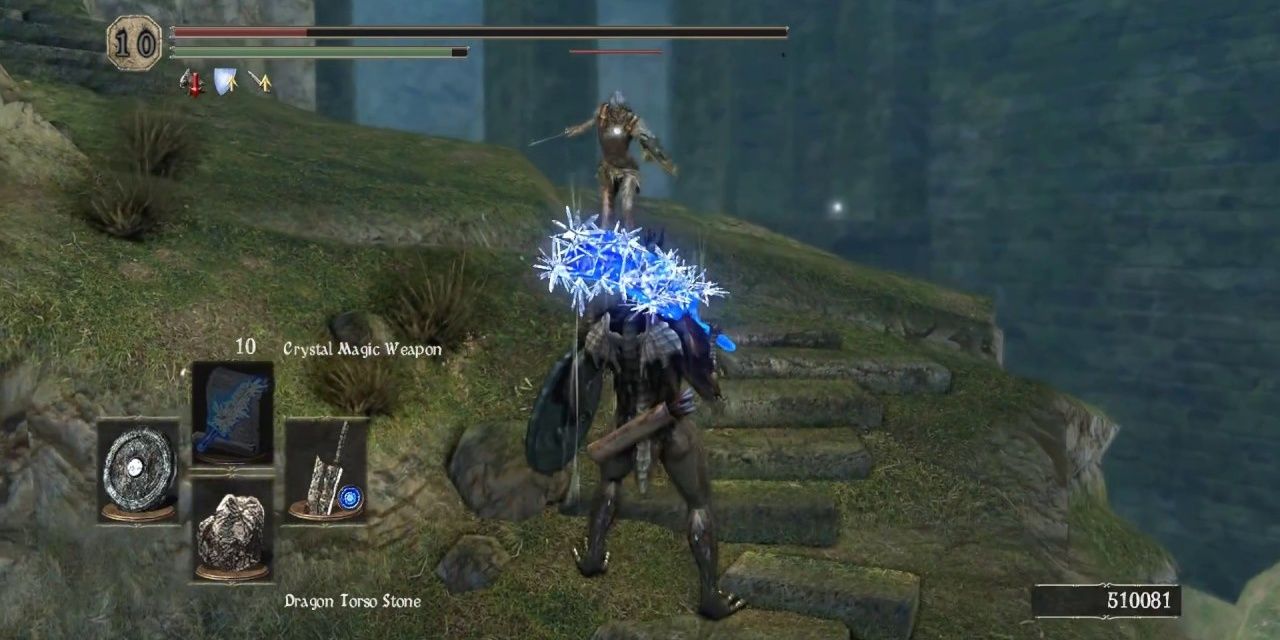 Crystal Magic Weapon in Dark Souls