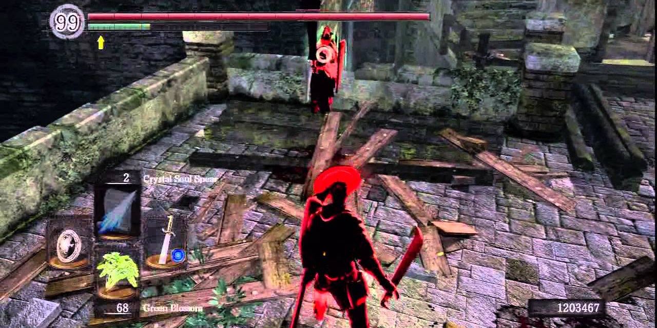 Crystal Soul Spear in Dark Souls