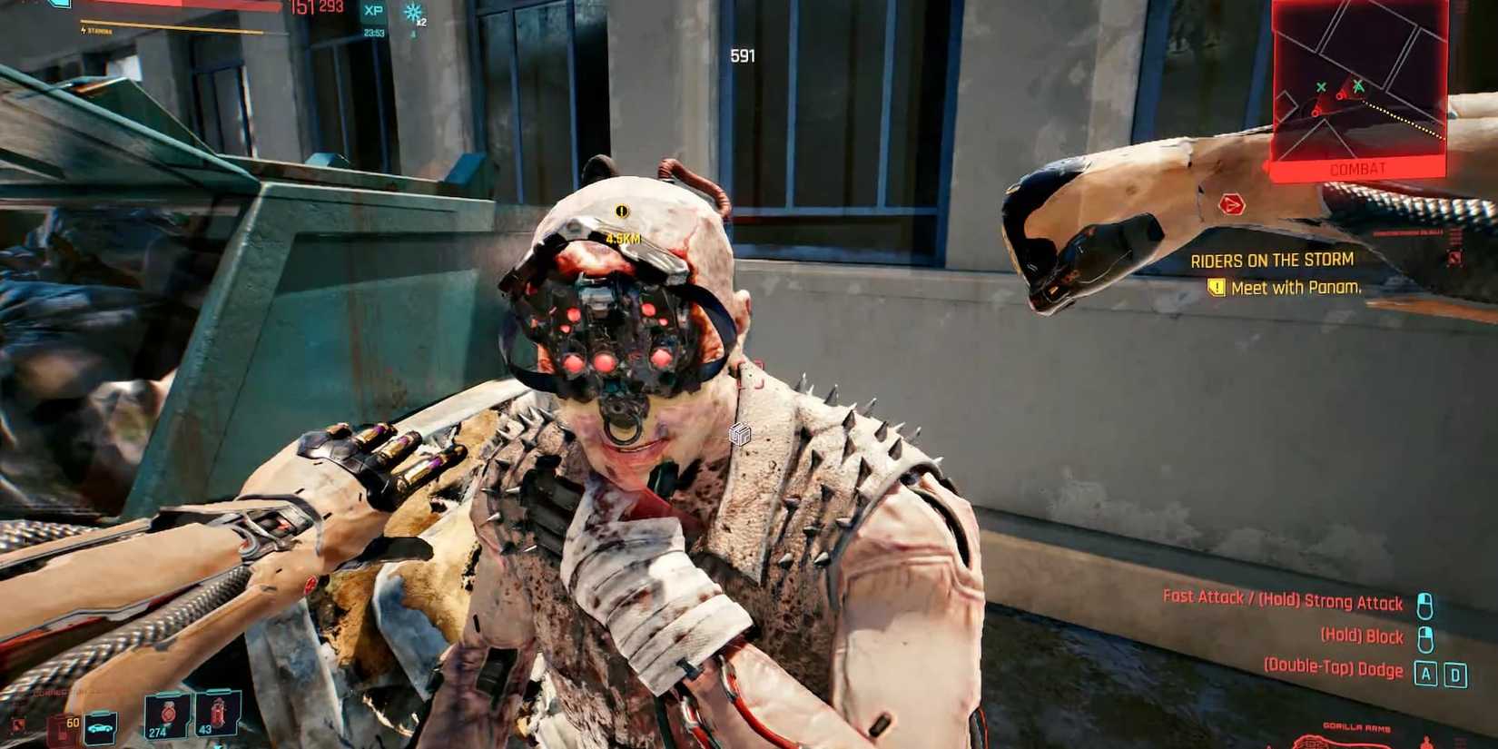 Gorilla Arms animation in Cyberpunk 2077 