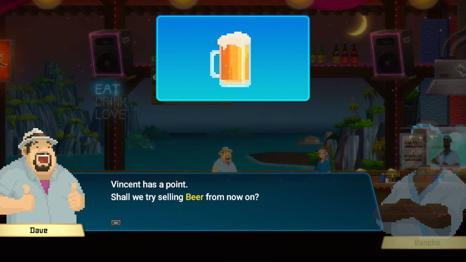 Dave the Diver How to Pour Beer