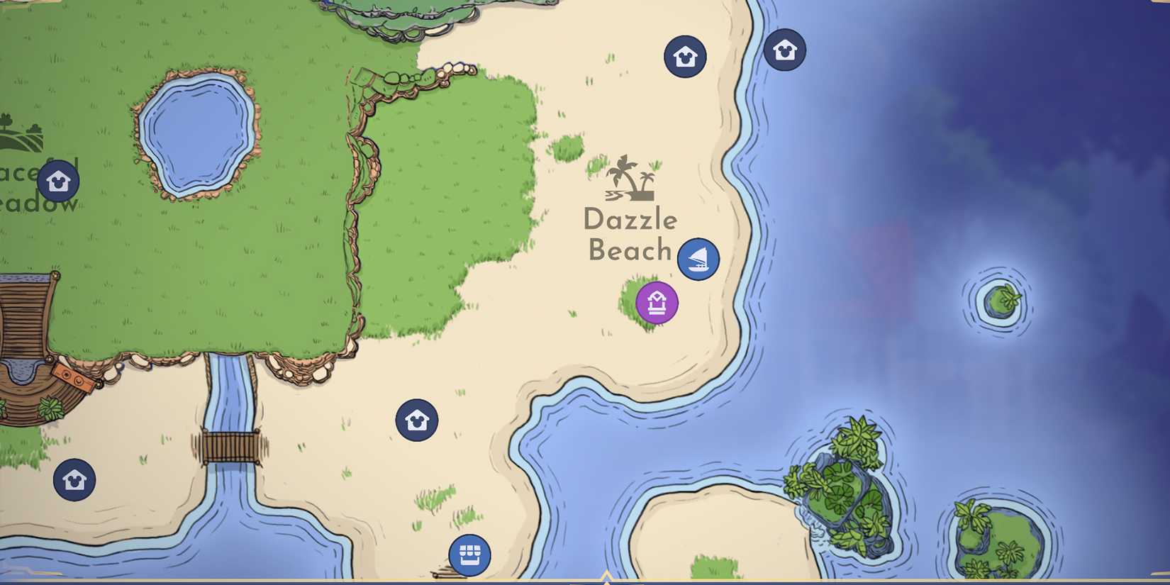 dazzle beach in disney dreamlight valley