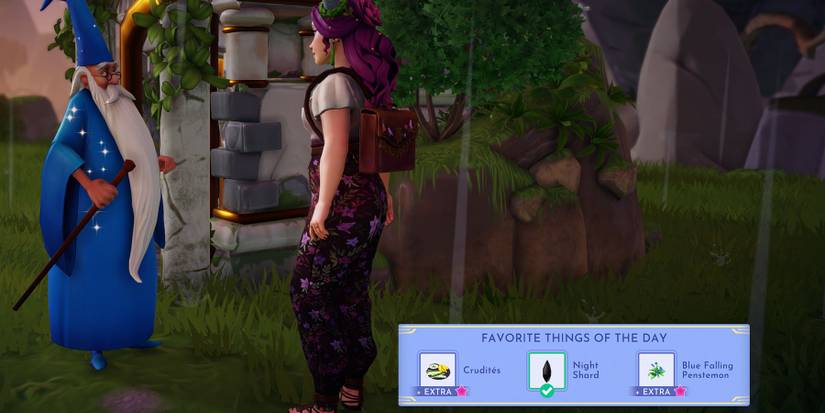 Favorite things of the day in Disney Dreamlight Valley.