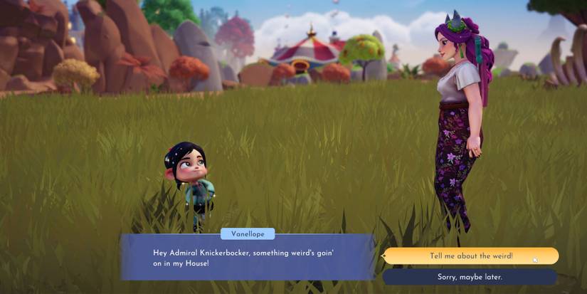 Fungeons and Dragons quest with Vanellope in Disney Dreamlight Valley.