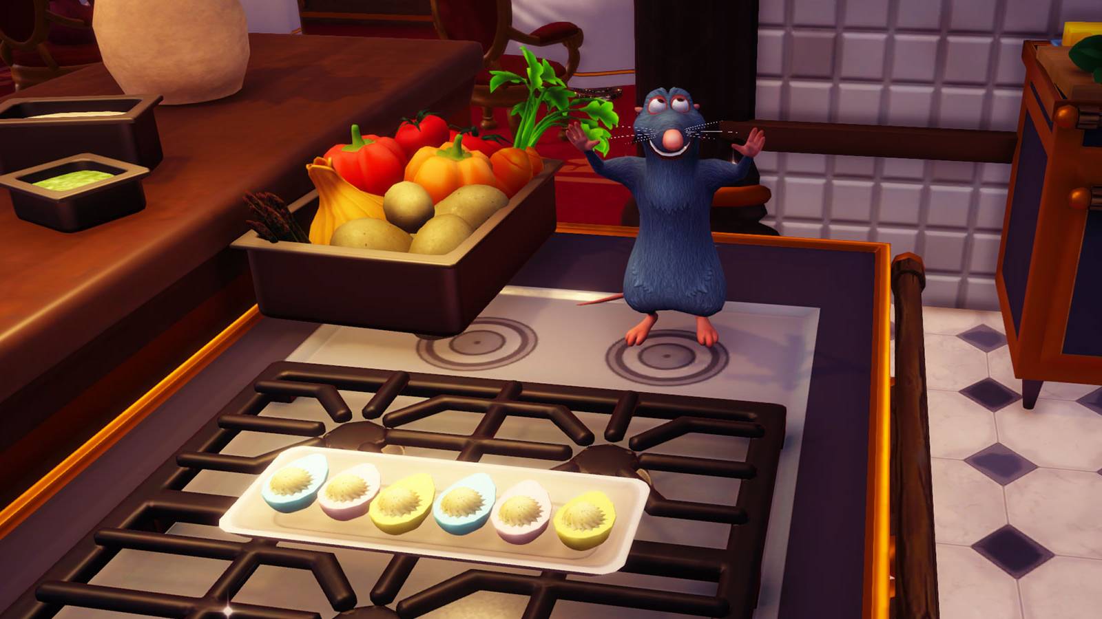 Spring Mimosa Eggs recipe in Disney Dreamlight Valley.