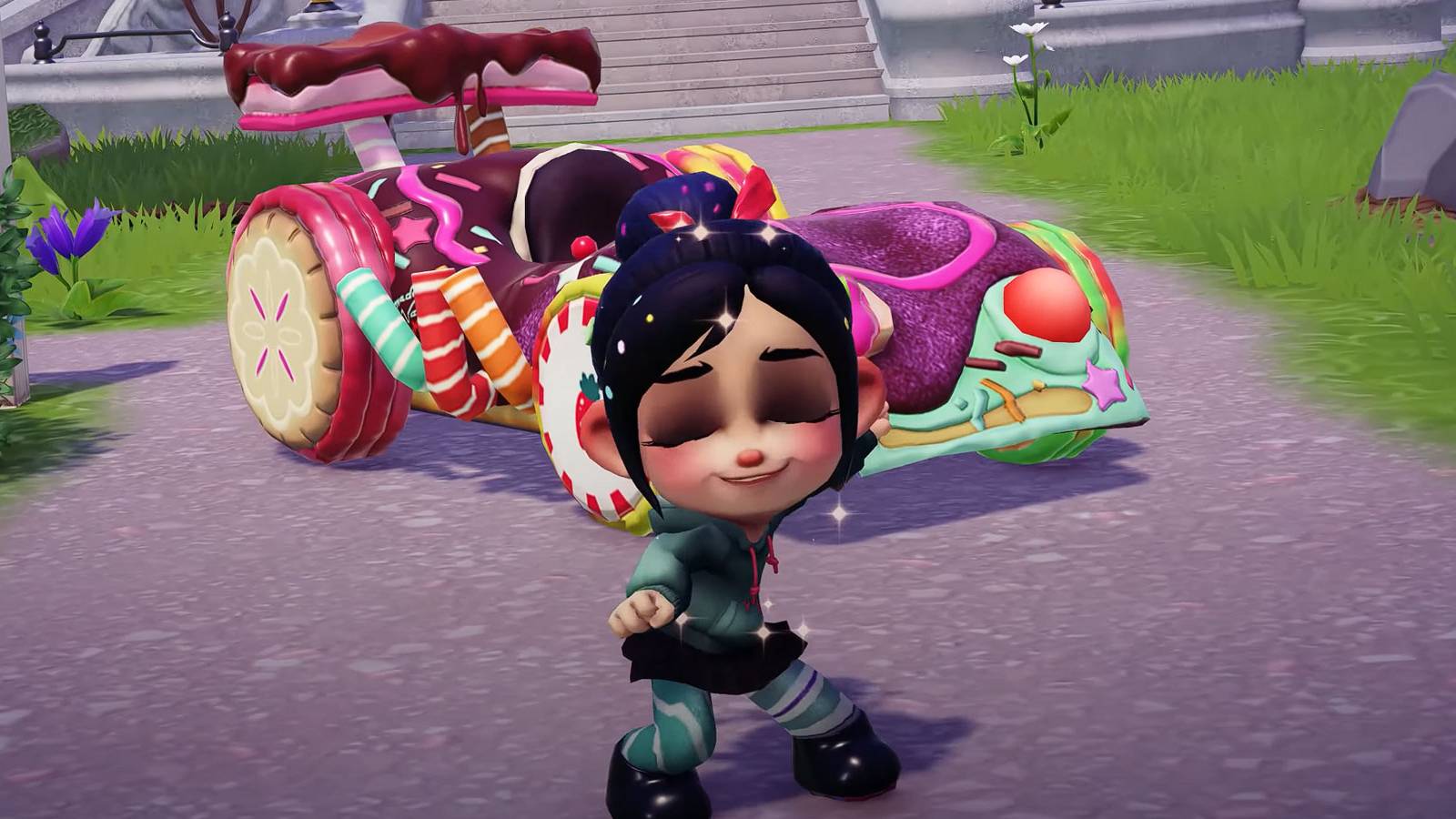 Vanellope's Sugar Kart in Disney Dreamlight Valley.