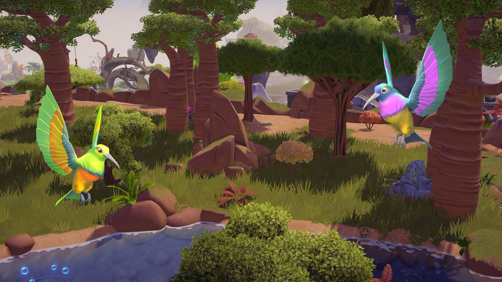 Sunbirds in Disney Dreamlight Valley.