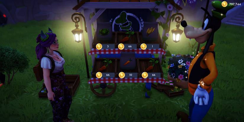 Cooking Vegetable Soup in Disney Dreamlight Valley.
