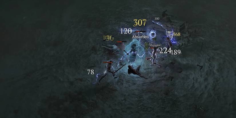 Diablo 4 - Sorcerer's Arc Lash in combat