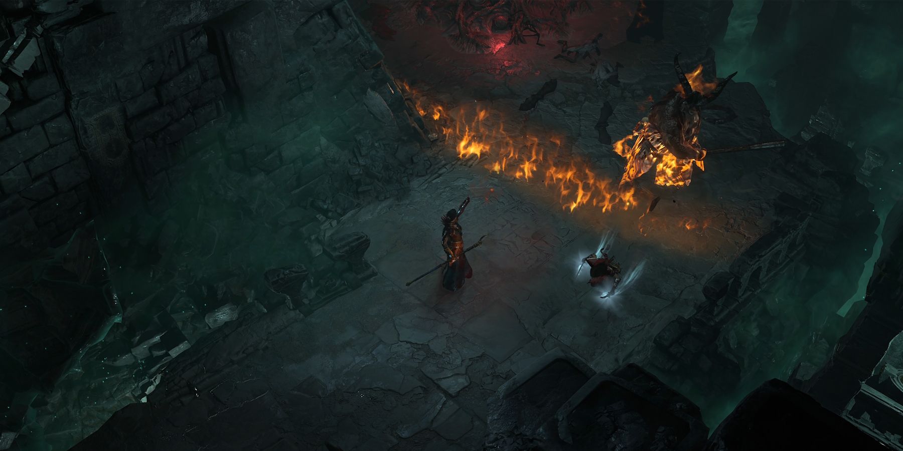 Screenshot of the Beaconing Labyrinth dungeon in Diablo 4