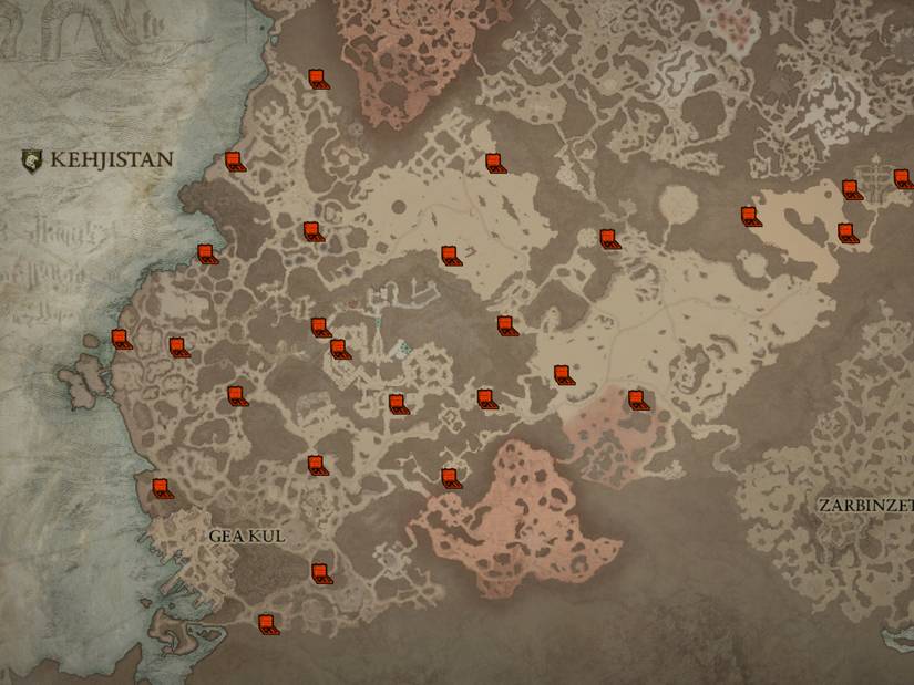 Diablo 4 Complete Kehjistan Map All Cellars Locations