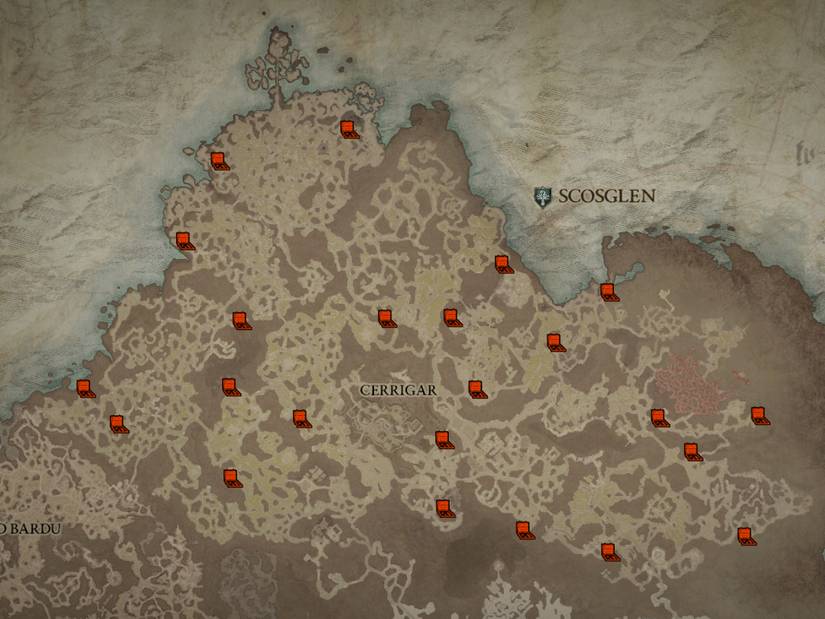 Diablo 4 Complete Scosglen Map All Cellars Locations