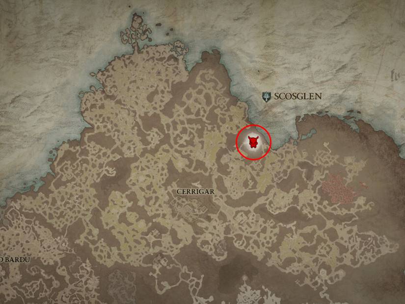 Diablo 4 Complete Scosglen Map World Boss Arena Location