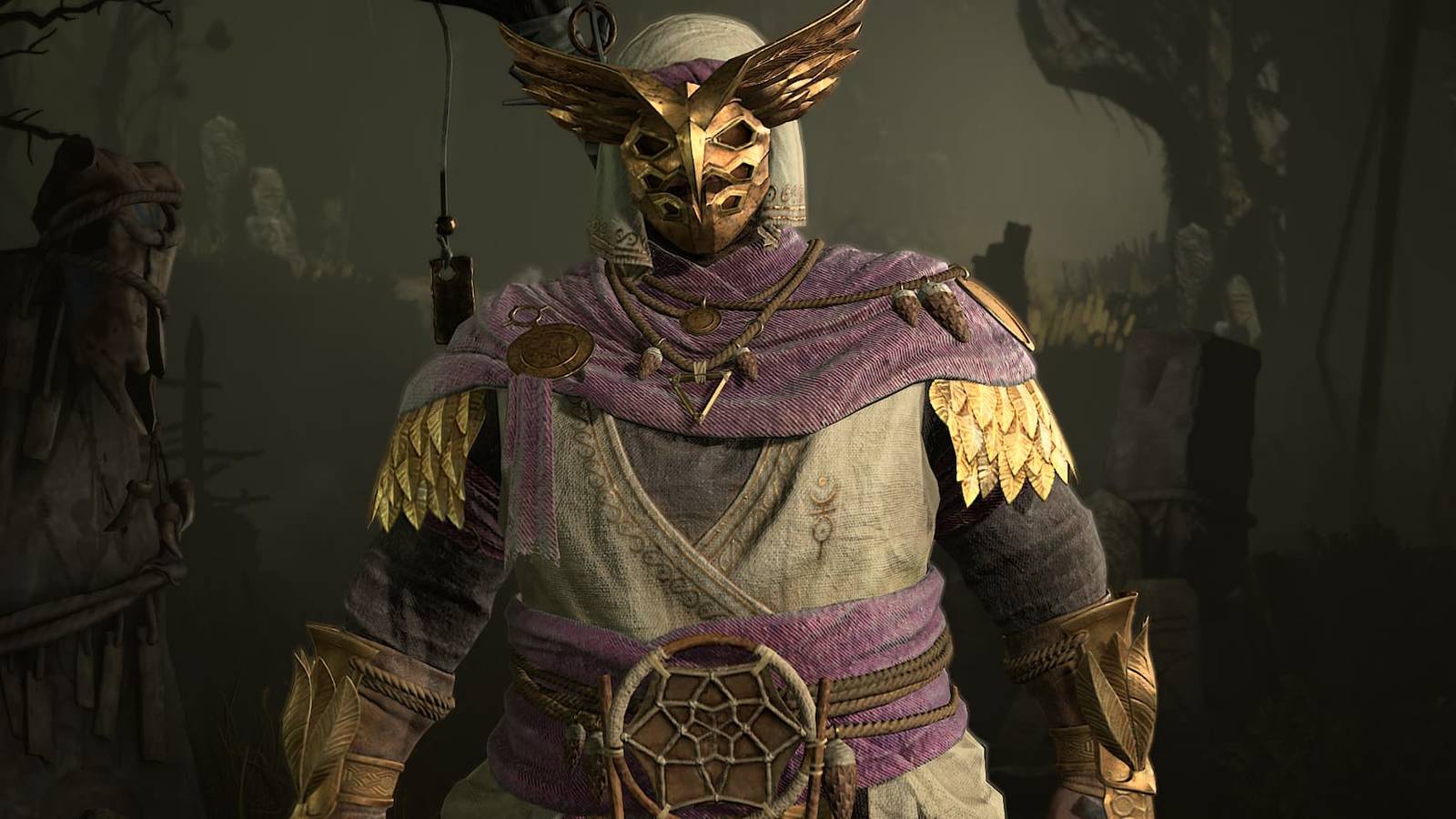 Eagle-themed armor for Druids in Diablo 4