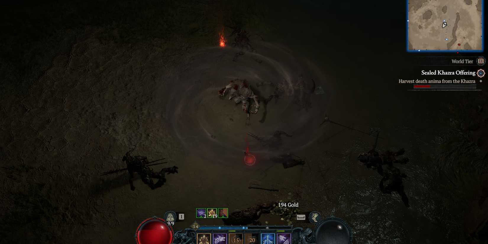 Diablo 4 Druid in Werewolf mode