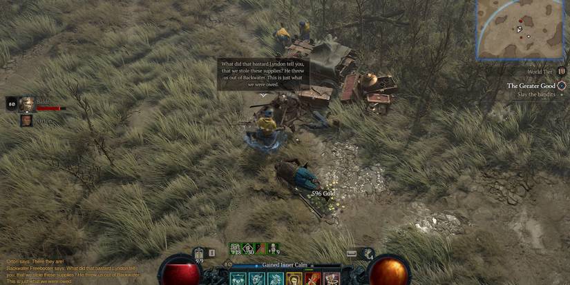 The chest guarded by bandits in Diablo 4's Greater Good quest