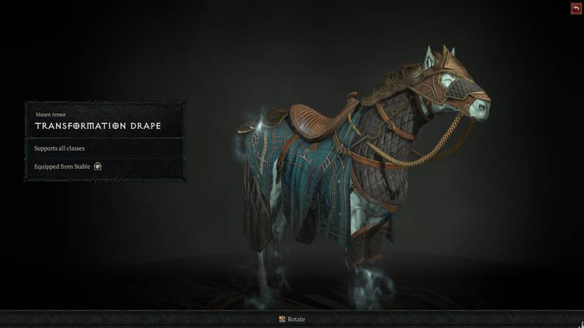 Diablo 4 Mount Armors Microtransaction Shop Transformation Drape