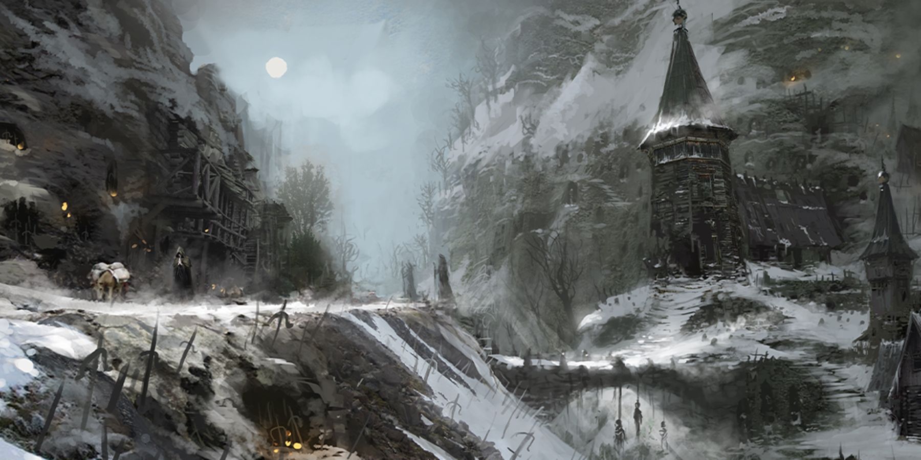 diablo 4 snowy environment concept art