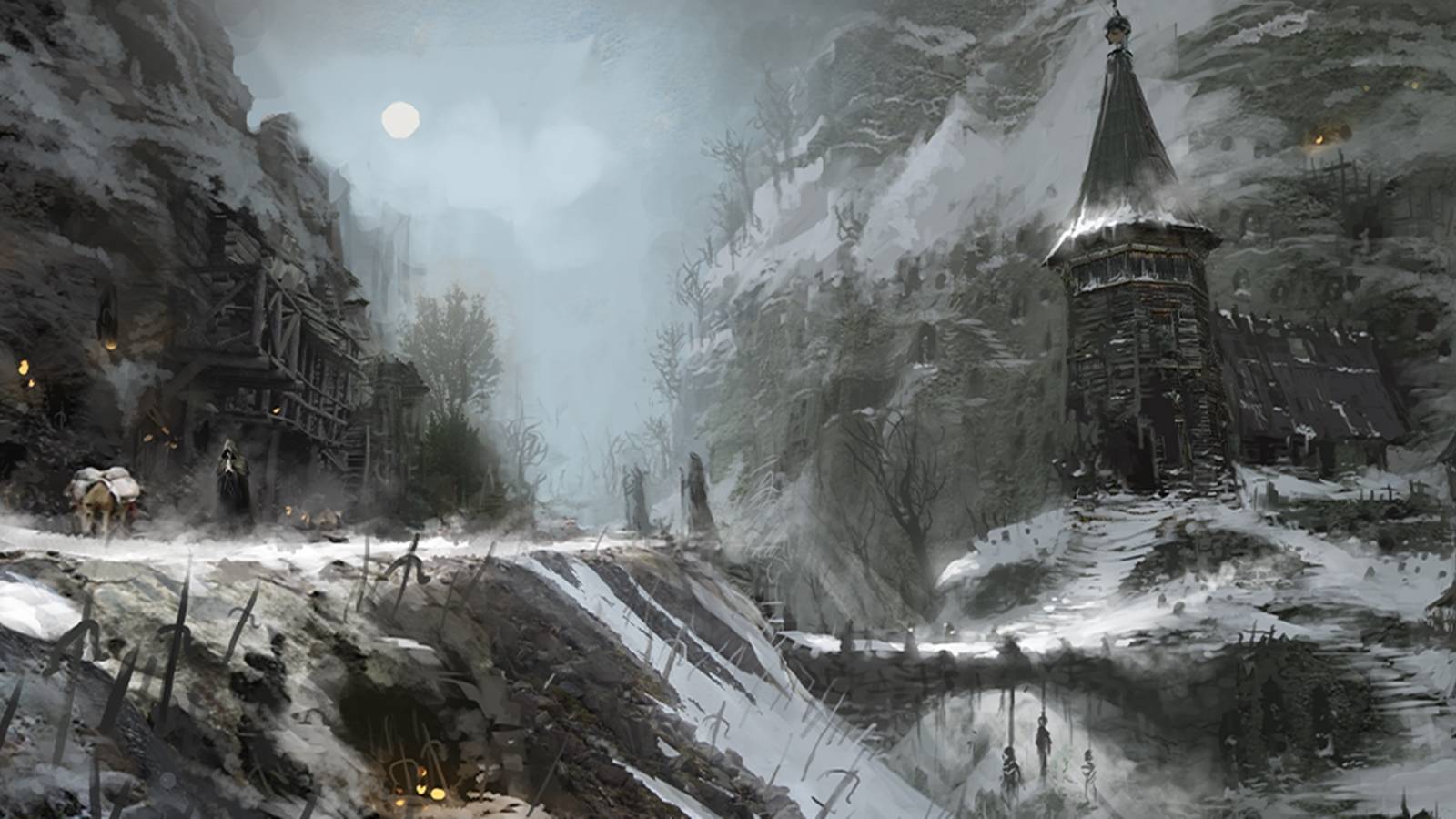 diablo 4 snowy environment concept art
