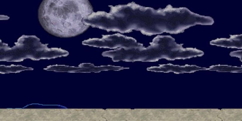 Clouds Floating Across The Moon On The Pit Stage In Mortal Kombat 1