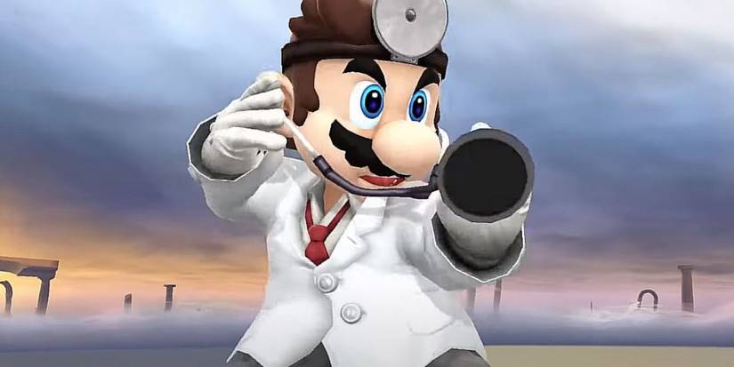 Dr. Mario holding stethoscope