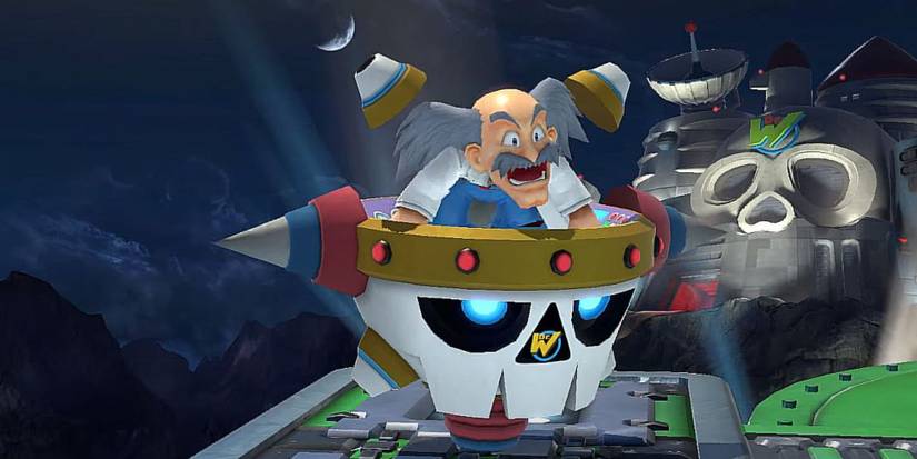 Dr. Wily riding ship